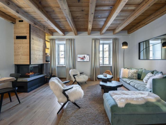 Appartement rénové 3 ch, centre Megève, parking, wifi - FR-1-453-178