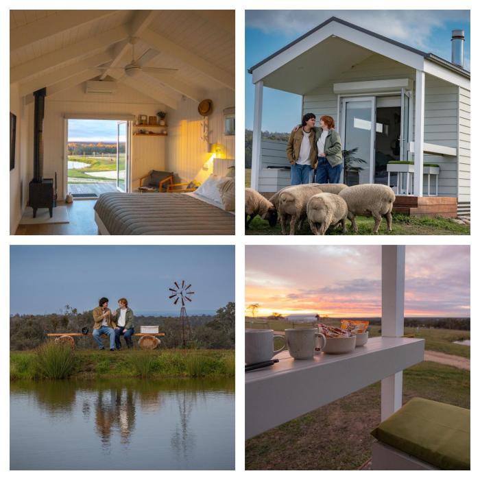 Banjos Cabin Gippsland - Luxury Eco Stay w King Bed & Pond Valley Views