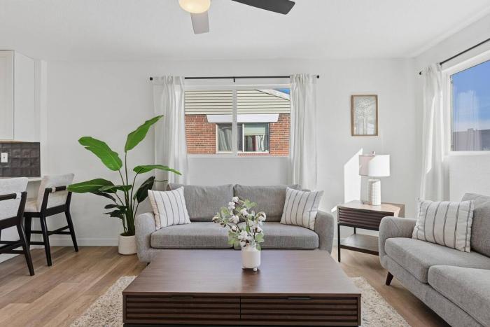 Cozy 2BR Retreat with Backyard Lounge