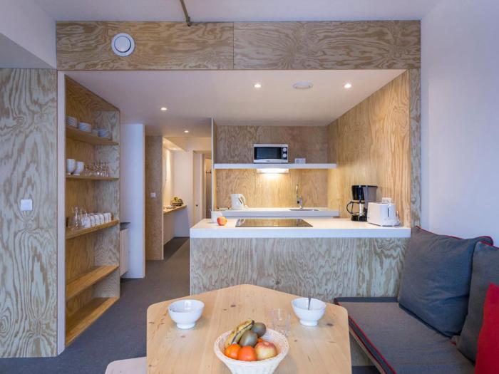 Appartement rénové 3 pièces, ski aux pieds, 8 pers, balcon sud-est aux Arcs 2000 - FR-1-346-316