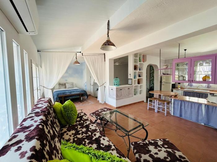 Sunny attic with views in LOlleria