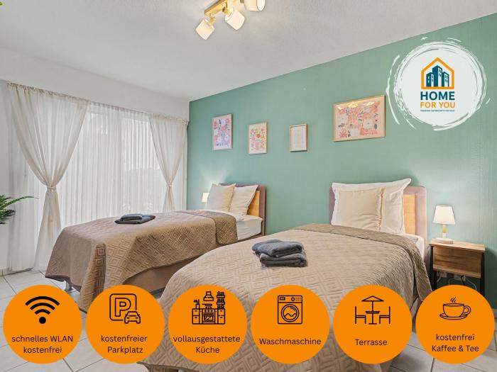 Neu Renoviert - 4 Schlafplätze, Zentral, Terrasse