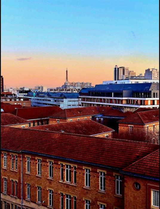 Loft paisible avec vue sur la Tour Eiffel