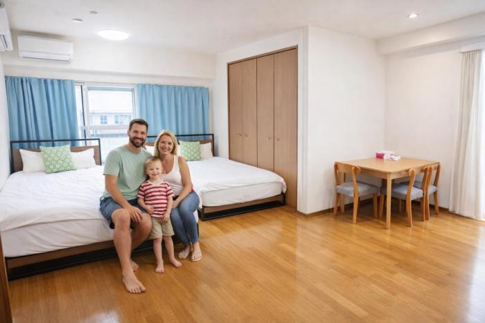 7th floor 702 with elevator, Minato area, 40 square meters, near Tokyo Tower, direct train to Haneda Airport, Narita Airport