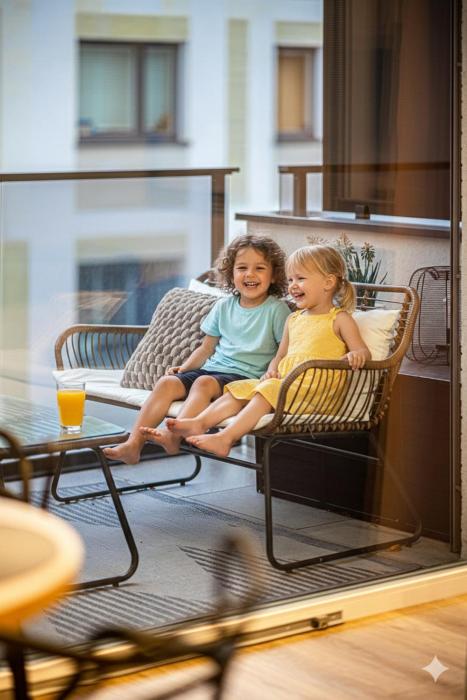 Lake Apart Ostróda II - studio z widokiem na jezioro i park