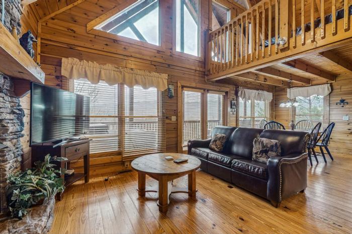 Charming Cabin Sleeps 6 Views Hot Tub Shared Pool