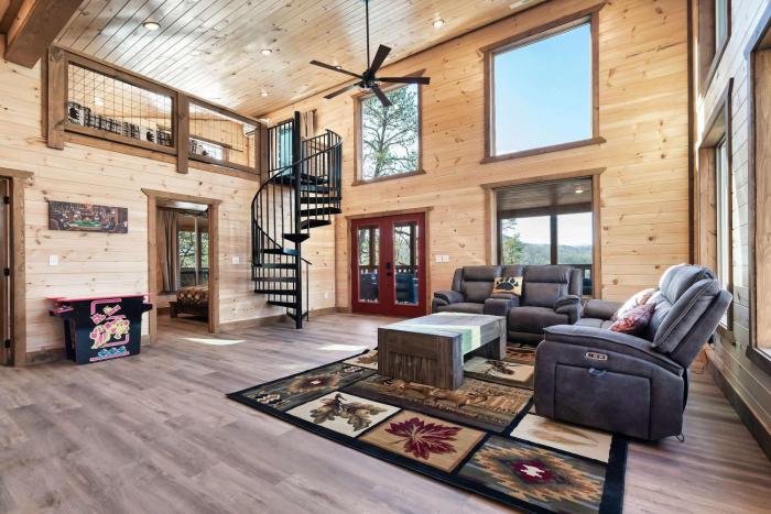 Sleeps 8 Cozy Cabin Spacious Outdoor View