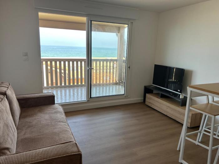 Capbreton-Vue Mer-Couple-Enfant