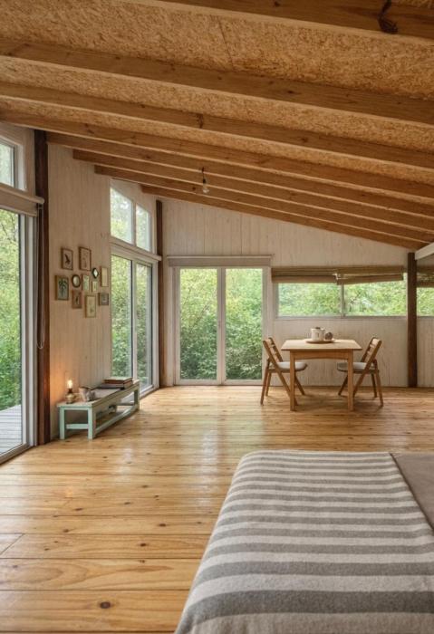 la casa en el rio cabañas