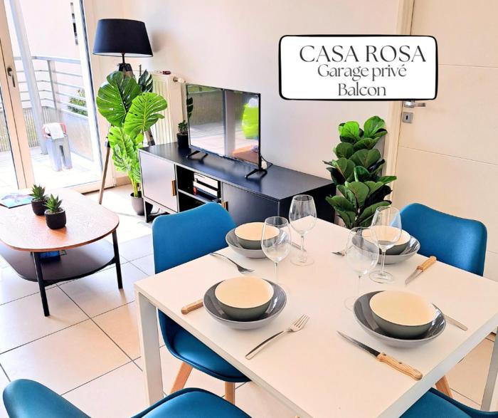 Casa Rosa, au calme avec garage privé et balcon