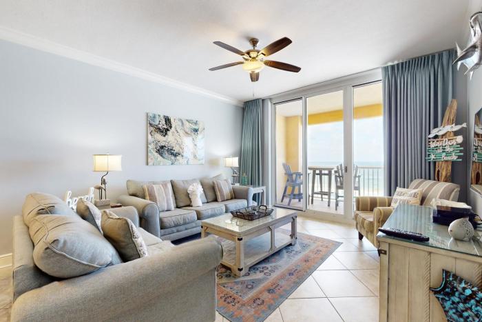 Stunning gulf front condo steps from the sand with shared pool hot tub & more