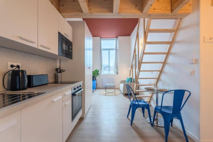 Studio for two people on the mezzanine