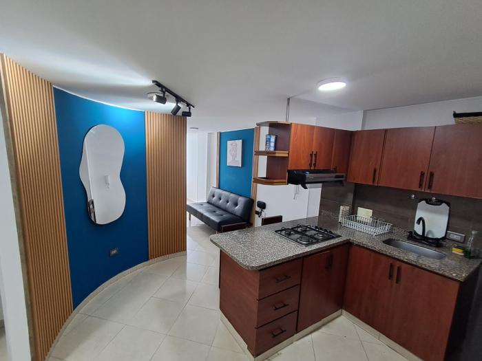 Apartaestudio equipado, parking y workspace