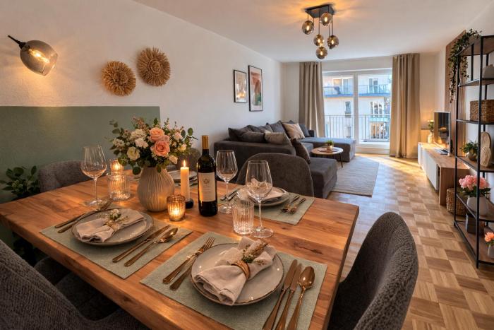 Business & Family Apartment, 90qm, Lift, TG & Balkon