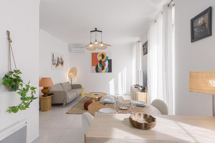 Josi - 2 chambres, central, 10mn du Palais&Plages, neuf, clim