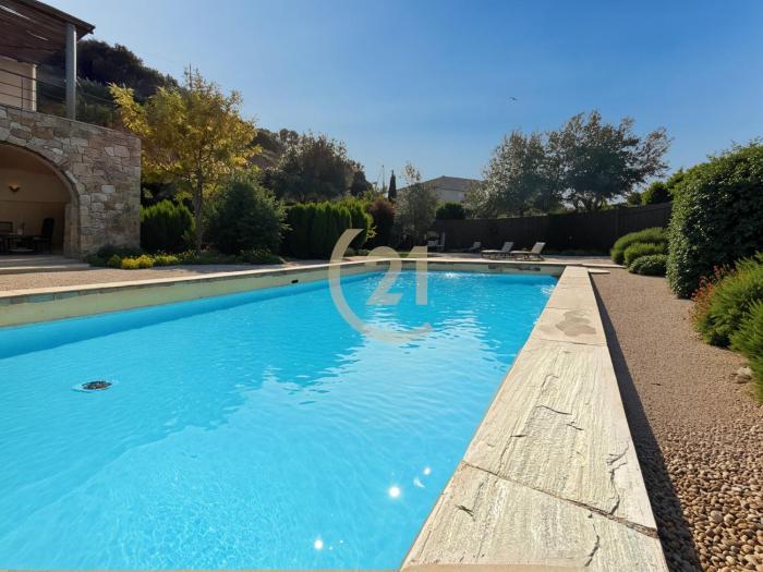 Villa T4 vue mer, piscine & jardin - Corbara