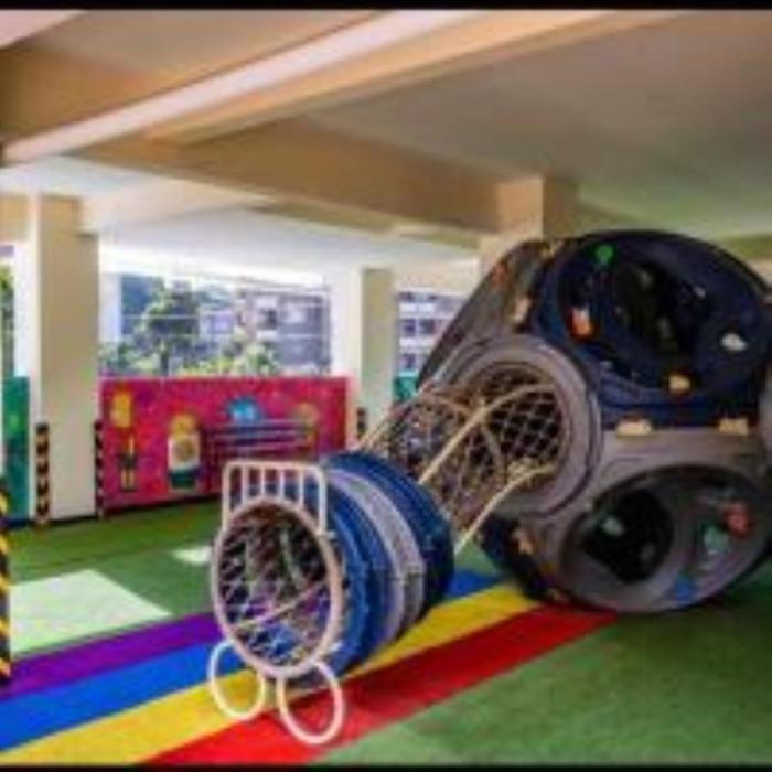 luxury city living apartment with fully equipped gym, swimming pool, ample parking space, child play area and relaxing rooftop with city views