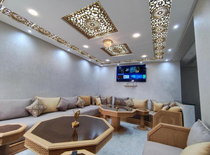 90m 3BR Self Check-in 2 Smart TV A pied Majorelle Gueliz Jemma El Fna Medina