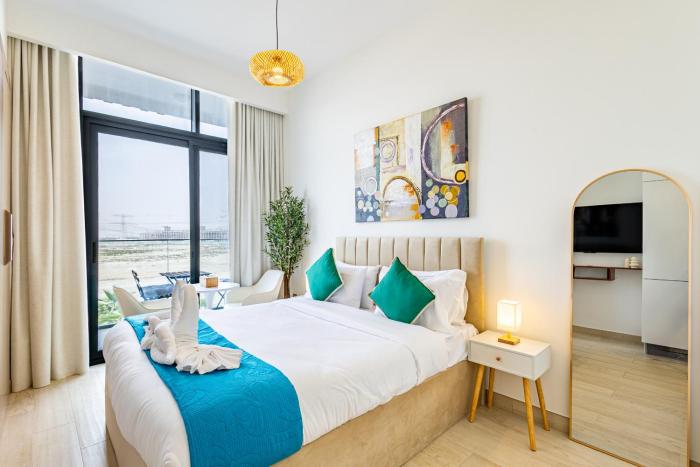 Superhost Modern Studio in Azizi Riviera Burj Khalifa View