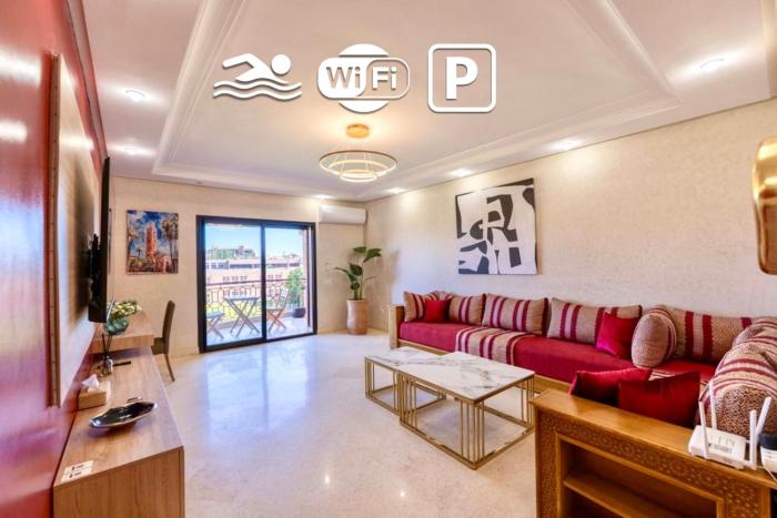 Bahja Chic - Piscine - Fibre - Netflix - Jardin Majorelle