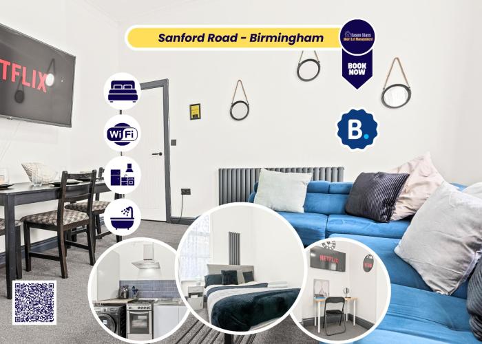 Spacious 2 Bed in Moseley B13 Work and Leisure