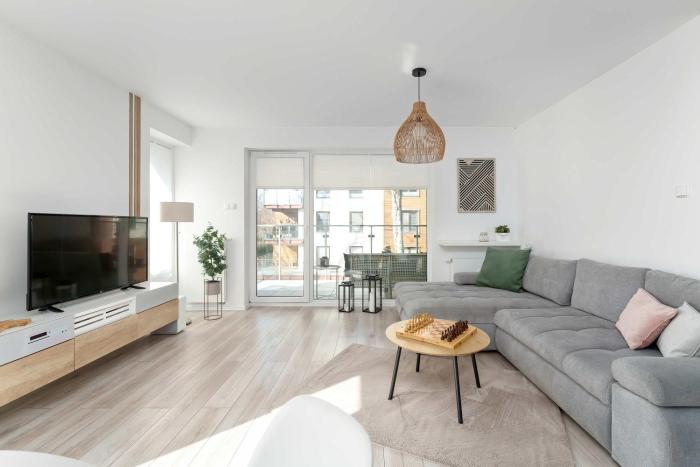 Rodzinny Apartament SeaVibe z Dostępem do Parkingu Sauny oraz Siłowni by Noclegi Renters