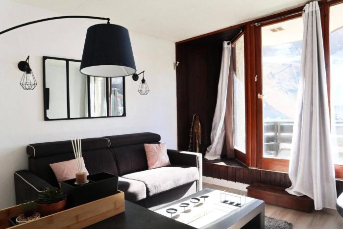 Résidence Les Carlines - Studio équipé pour 4 personnes vue pistes MAE-0214