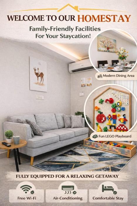 K Home - Cozy 2-Storey Home -5R3B -16 Pax - CityKK - ImagoMall