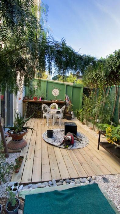 Appt jardin privé 2 pièces piscine, tennis pétanque dans résidence