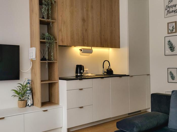 Apartamentas su terasa ir privačiu parkingu