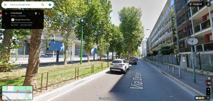 San Siro Milano 50m in front of Stadium completely renovated