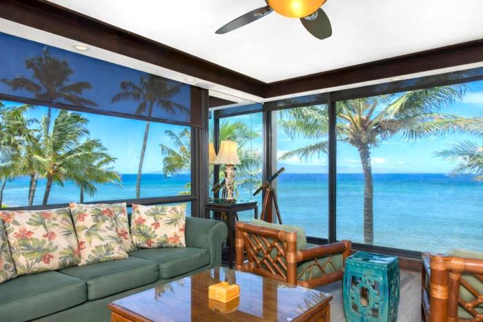 KBM Resorts FREE CAR Mahana Oceanfront Gorgeous 2-Bedroom Condo MAH-301