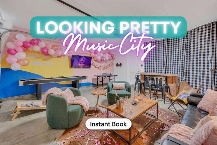 Close to DT Music City Rooftop Views Game Room