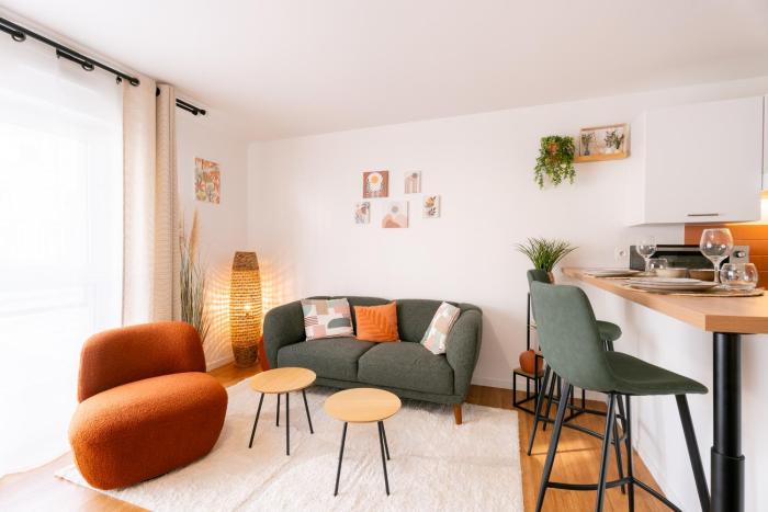 Vannes gare-centre ville - studio équipé 2 pers