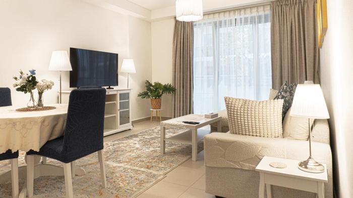 Elegant 1BHK Apartment with Courtyard View in Pacific Al Marjan Island