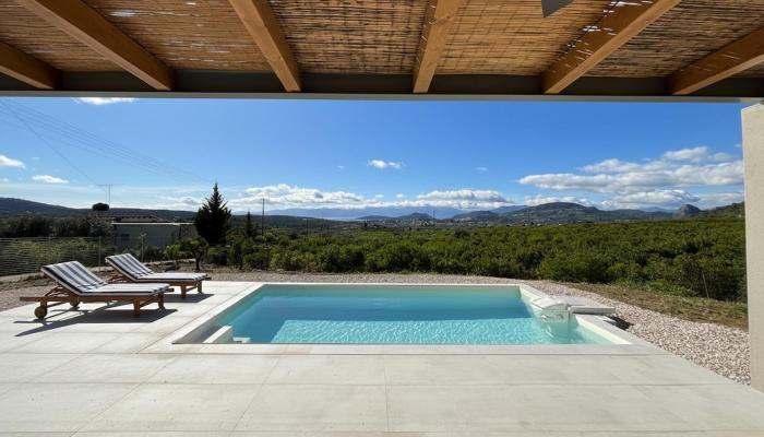 Citrus Villa with Pool and Sea View near Nafplio