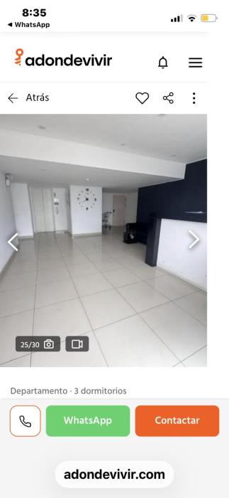 Apartmento frente a Mar