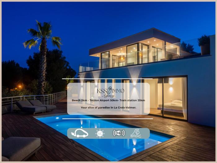 Chambre 2 pers - Luxe & Vue Piscine - La Croix Valmer