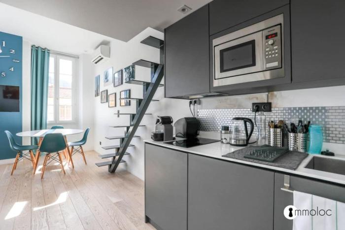 Air-conditioned studio in the Port of Nice