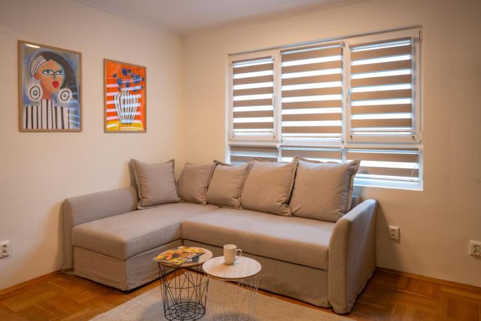 Design apartment with a cosy balcony