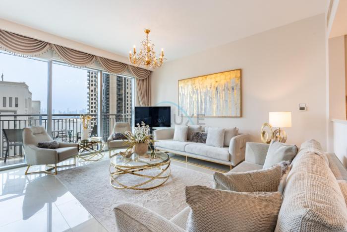 Elegant 3 Bedrooms with Assistant Room, Mins Drive to Ras Al Khor Wildlife Sanctuary - Harbour Views Tower 2, Dubai Creek Harbour by Deluxe Holiday Homes