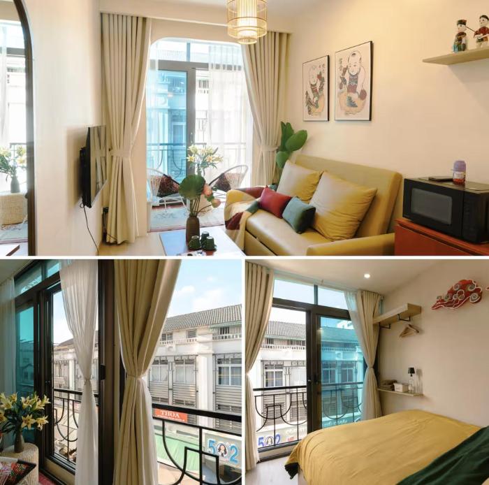 Leng Viethome - City Street View Stay - 2 Beds - Sofa Bed - Night Market