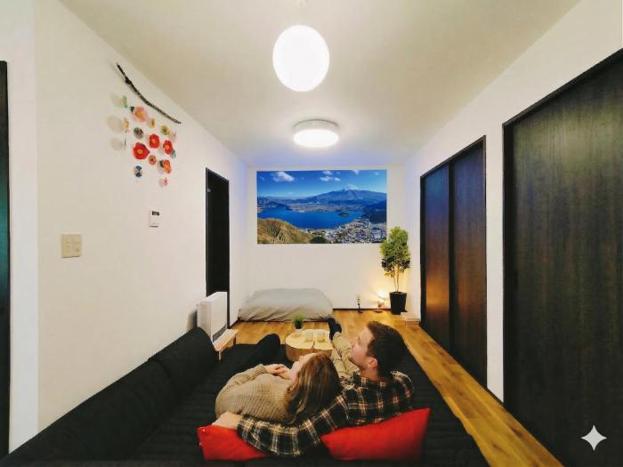 Tomarigi Perch とまりぎ - 10 minutes to Kawaguchiko Station, 5 Double Bedding, 10 PAX, 4 minutes to Seven Eleven, Kawaguchiko Bus 9 minutes, Fuji-Q Highland 1 stop, Self-check-in Apartment-style Accommodation with Views of Mount Fuji, Extended St