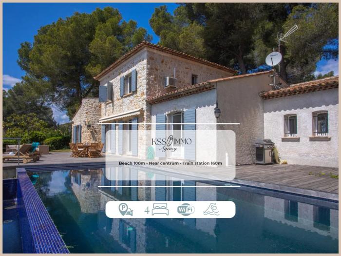 Villa, 8 pers, pieds dans leau