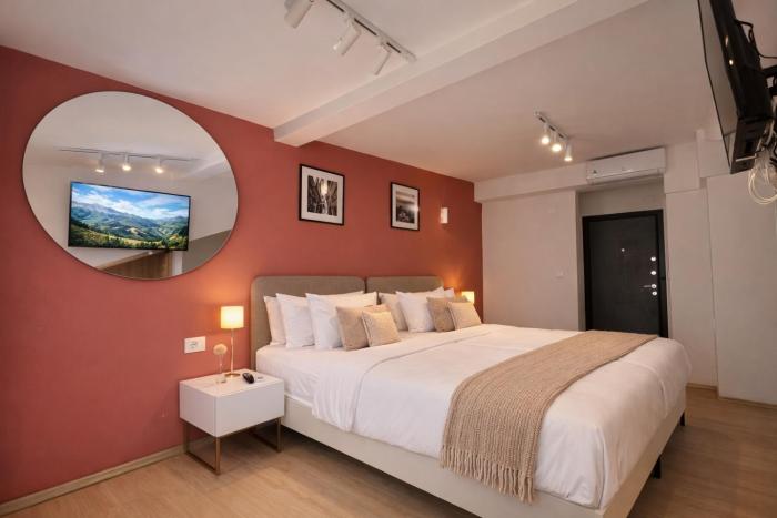 Staylux 5 min to Lake Ohrid Rooftop Balcony Parking AC