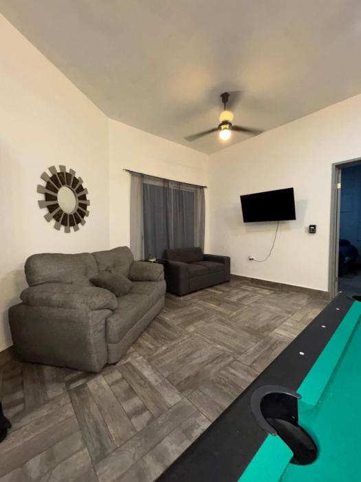 Departamento amueblado en privada , mesa de billar en Dominio Cumbres