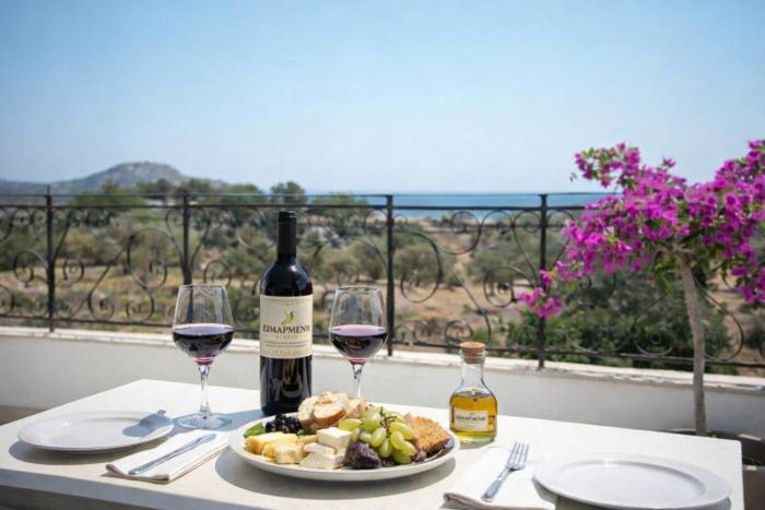 Exclusive Olive & Herb Villa, Mountain to Sea Views, Rhodes