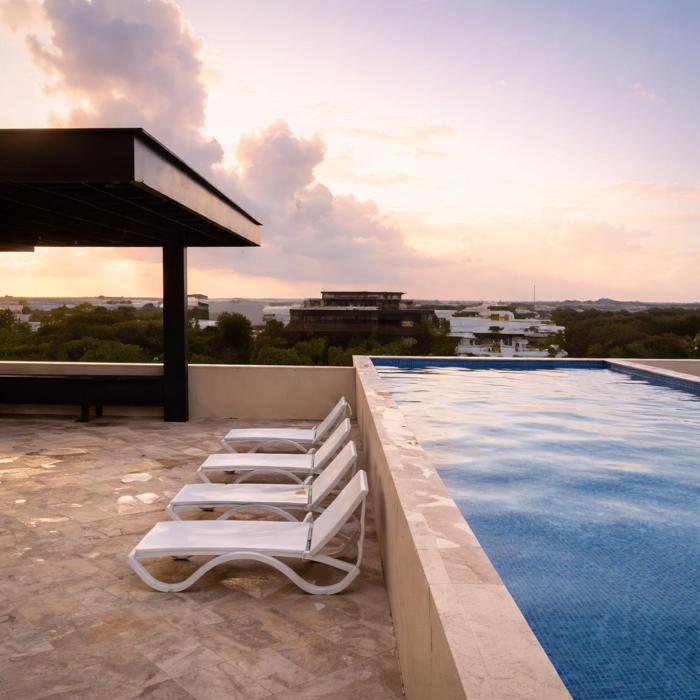 NEW 2 bed swim-up, gril with jacuzzi Aldea Zamá