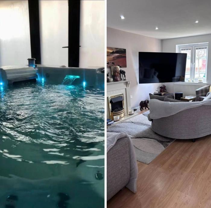 Private Double Bed Bathroom Hydro Pool Part share home with host