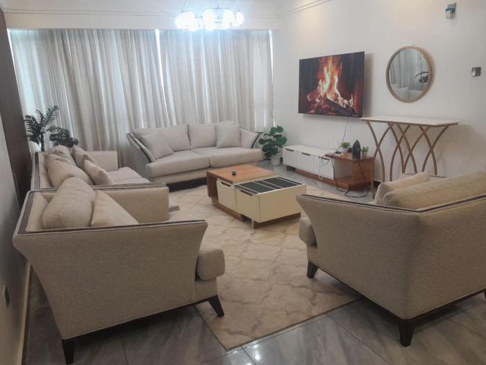 The comfort executive loft three bedroom apartment with amazing breathtaking city views , swimming pool ,gym ,private ample parking space with designated child playground area